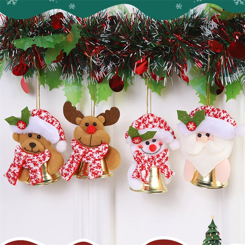 2023 Vianočné Zvony Visí Prívesok Santa Claus Vintage Elk Zvonce, Ozdoby Domáce Dekorácie Na Vianočný Stromček A Party Dekorácie