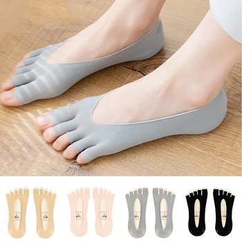 1 Pár Žien Ponožky Priedušnej Elastickej Otvorené Prst Ponožka Vysokej Kvality Neviditeľná Noha Loď Ponožky Ultra-tenké Bežné Priedušná  5