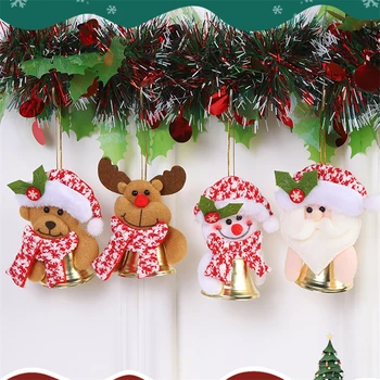 2023 Vianočné Zvony Visí Prívesok Santa Claus Vintage Elk Zvonce, Ozdoby Domáce Dekorácie Na Vianočný Stromček A Party Dekorácie  4
