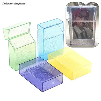 3 Palcový Transparentný Úložný Box Kawaii Papiernictvo Blingbling Fotografiu Držiteľa Karty Box Prípade Kontajner Idol Albumes Foto Úložný Box  5