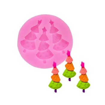 3 Vianočný Stromček Silikónové Tortu Formy Fondant Čokoláda Dezert Candy Puding Pečivo Dekorácie, Kuchynské Pečenie Príslušenstvo Nástroje  3