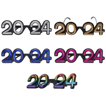 5 Ks 2024 Party Okuliare Používať Okuliare Slnečné Okuliare Nový Rok Dodávky Číslo Modelovanie  5