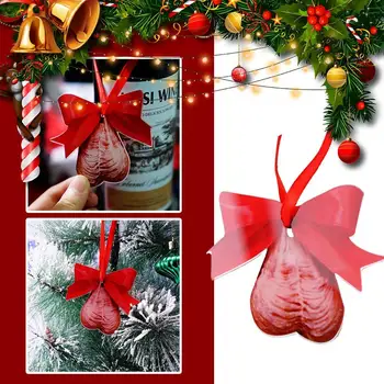 5 KS Vtipné Vianočné Ballballs 2D Ploché Vianočný Strom Ornament Vianočný Strom Decor Visí Ozdoby Domov 2023 Vianočný Dekor  5