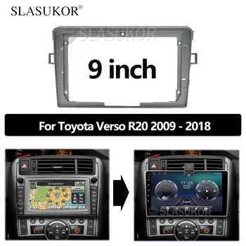 9 PALCOVÝ Android Auto rám Auta Fascia Panel Pre Toyota Verso R20 2009 - 2018 ABS Android Veľkej Obrazovke Rádio Audio Rám  5
