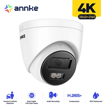 ANNKE 8MP Sieti IR Veže IP Kamera s ľudskými Vozidla Detekcie 4 MM Vstavaný mikrofón 4K Bezpečnostné kamery  5