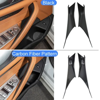 Auto Príslušenstvo Interiéru Carbon Fiber Textúra kľučky Vytiahnite Ochranný Kryt, Výbava Pre BMW 5 Series G30 G38 525 528 530 540  5