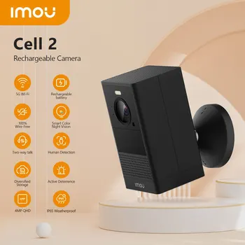IMOU Buniek 2 Nabíjateľné Fotoaparát 5G Wi-Fi 4MP Bezdrôtový Poveternostným vplyvom Kamery PIR Ľudských Detekcie Nočné Videnie  5