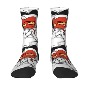 Kawaii Mens Moxxie Kamarát Šaty Ponožky Unisex Pohodlné Teplé 3D Vytlačené Zatraceně Komédia TV Show Posádky Ponožky  5
