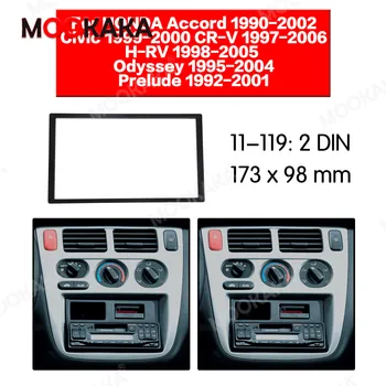 Mookaka 2 Din autorádia Fascia Inštalačný Rám Pre HONDA Accord 1990-2002 Auta Stereo Prehrávač Výbava Vrchu Palubnej dosky  5