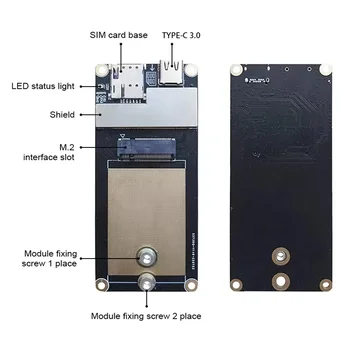 Nové Quectel RM520N-GL 5G M. 2 Modul RM520NGLAA-M20-SGASA + 5G M. 2 Adaptér doska 5G Modem Type-C 3.0 M. 2 Test Kit  5