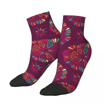 Ponožky Polyester Nízke Trubice Indickej Kvetinový Paisley Ponožky Priedušná Bežné Krátke Ponožky  5