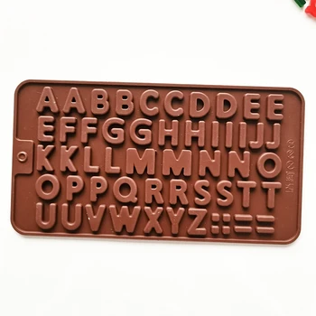 Písmeno A Číslo Čokoláda Silikónové Formy Abecedy Cookie Candy Tortu Formy Na Pečenie Pečiva Zásobník Nástroj Tortu Vyzdobiť Kuchynské Doplnky  5