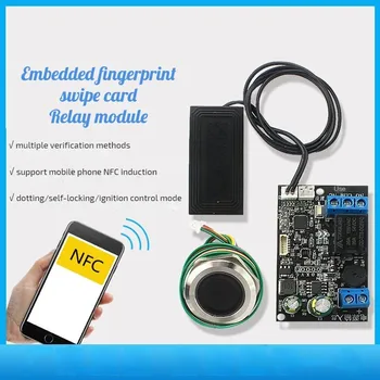 SY168G Mobilný Telefón NFC Indukčné Ovládanie Relé Rada Odtlačkov prstov IC Karty Ovládací Modul Embedded Čítačky Kariet  5
