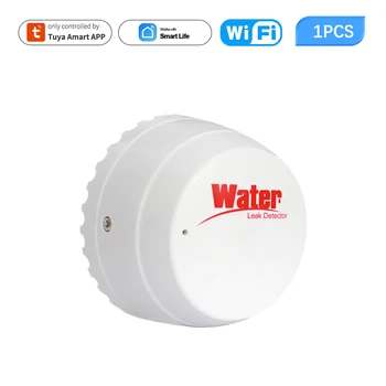 Tuya WiFi Smart Vody Detektor Úniku Vody Povodňovej Senzor Inteligentný Život APLIKÁCIU Diaľkové Monitorovanie Varovania pred Povodňami Pretečeniu Home Security  10