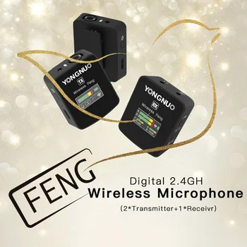 YONGNUO FENG Video Natáčanie Kamery, Audio Home Studio Mikrofón pre Karaoke Bezdrôtový Mikrofón Profesionálnych Mikrofónov  5